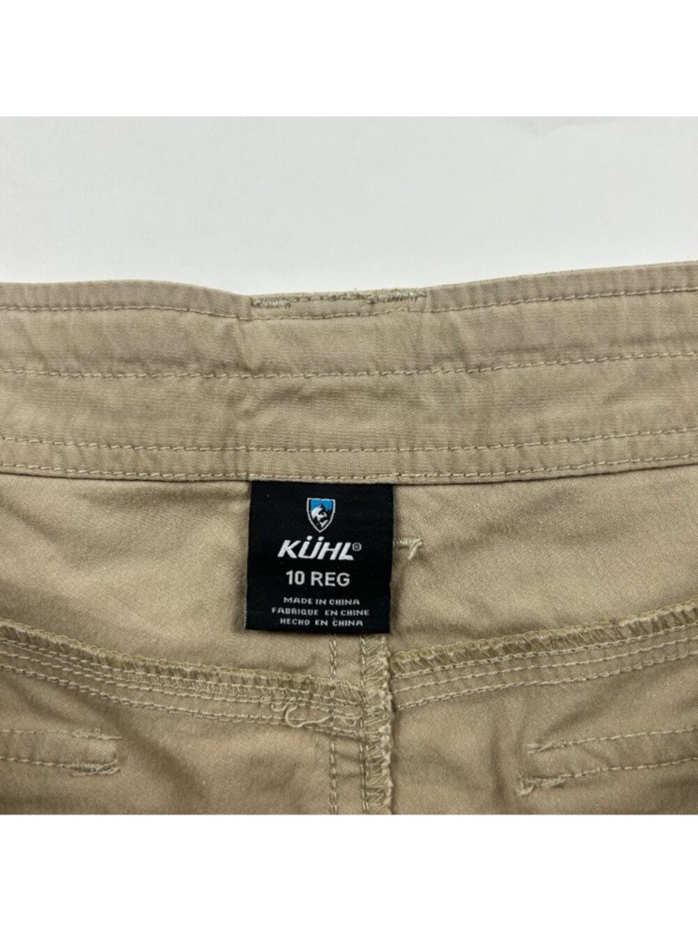 KÜHL Warm Tan Stretch Canvas Cargo Roll Cuff Adventure Pant 10R - Picture 3 of 7